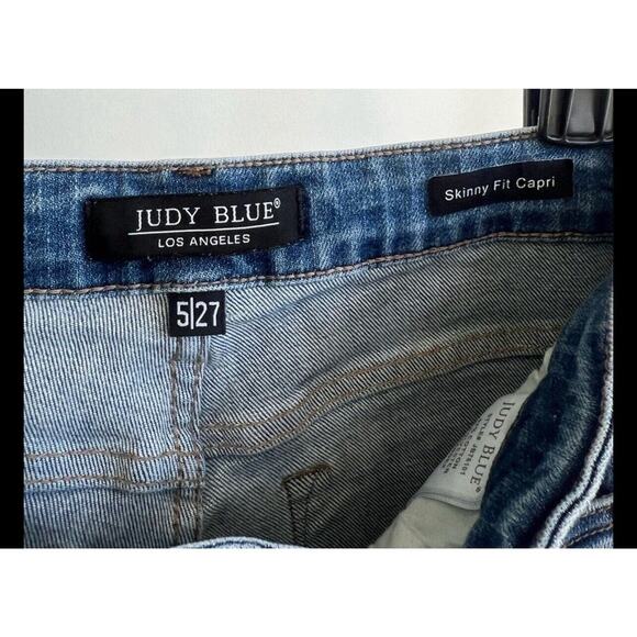 Judy Blue Skinny Fit Capri Jeans Size 5 / 27 Stretch - Picture 7 of 8